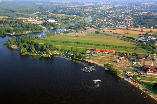 Zdjęcie lotnicze gminy Nieporęt - widok zatoki