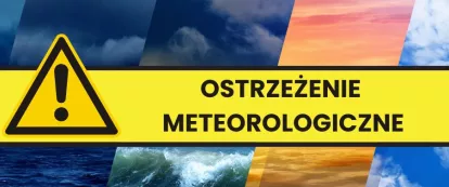 Grafika informuje o ostrzeżeniach meteorologicznych imgw