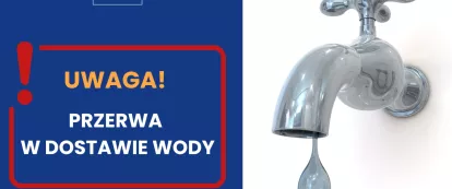 Grafika do komunikatu z ostrzeżeniem o awarii sieci wodociągowej