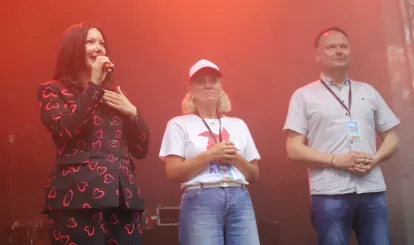 Na zdjęciu Członkini Zarządu Województwa Mazowieckiego Anna Brzezińska, Wójt Gminy Nieporęt Agnieszka Powała oraz Członek Zarządu Powiatu w Legionowie Marcin Fabisiak