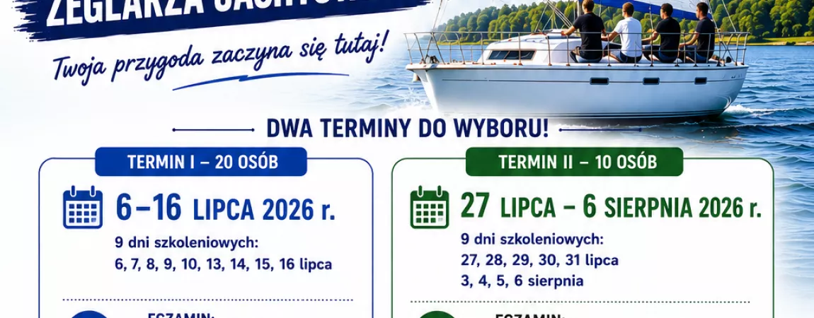 Plakat Kurs Żeglarski