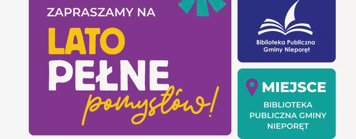 Plakat z zaproszeniem na wakacyjne spotkania