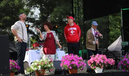 Występ kabaretu "Chyba" podczas Święta Gminy Nieporęt.