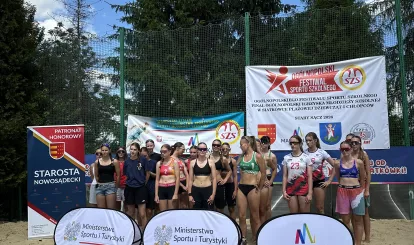 Mistrzynie Polski w siatkówce plażowej dziewcząt z Gminy Nieporęt